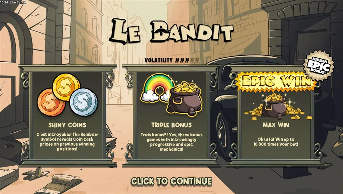 Le Bandit — скриншот слота