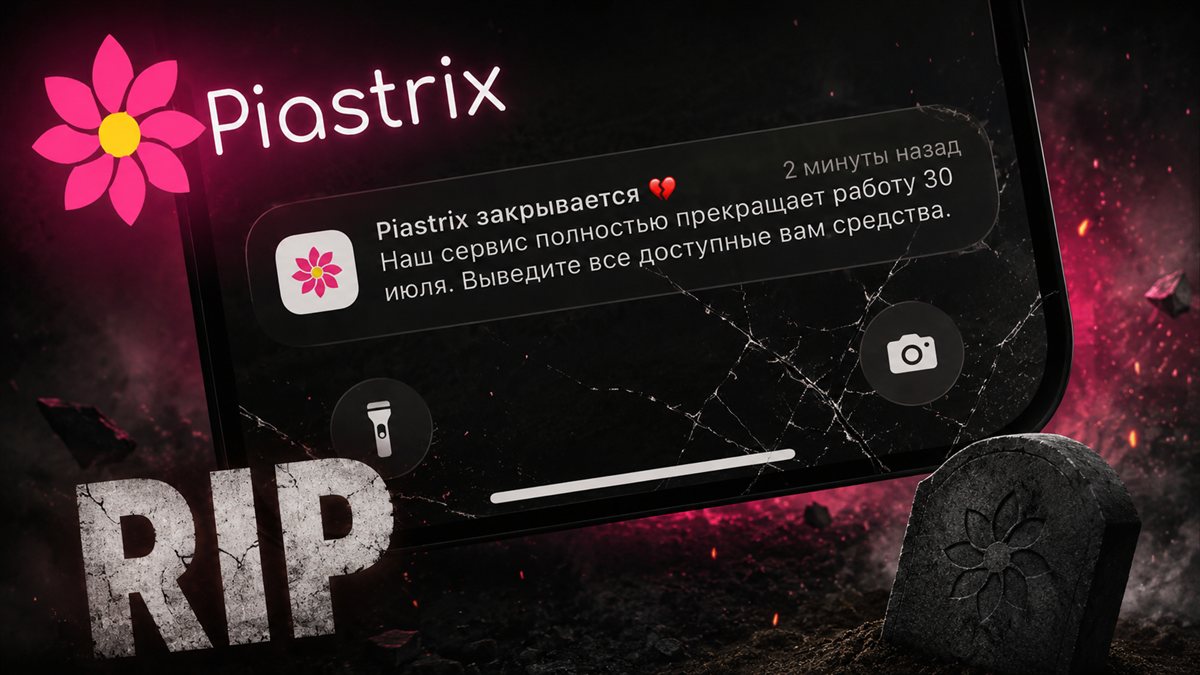 Piastrix закрылся — уведомление сервиса о прекращении работы 30 июля 2026
