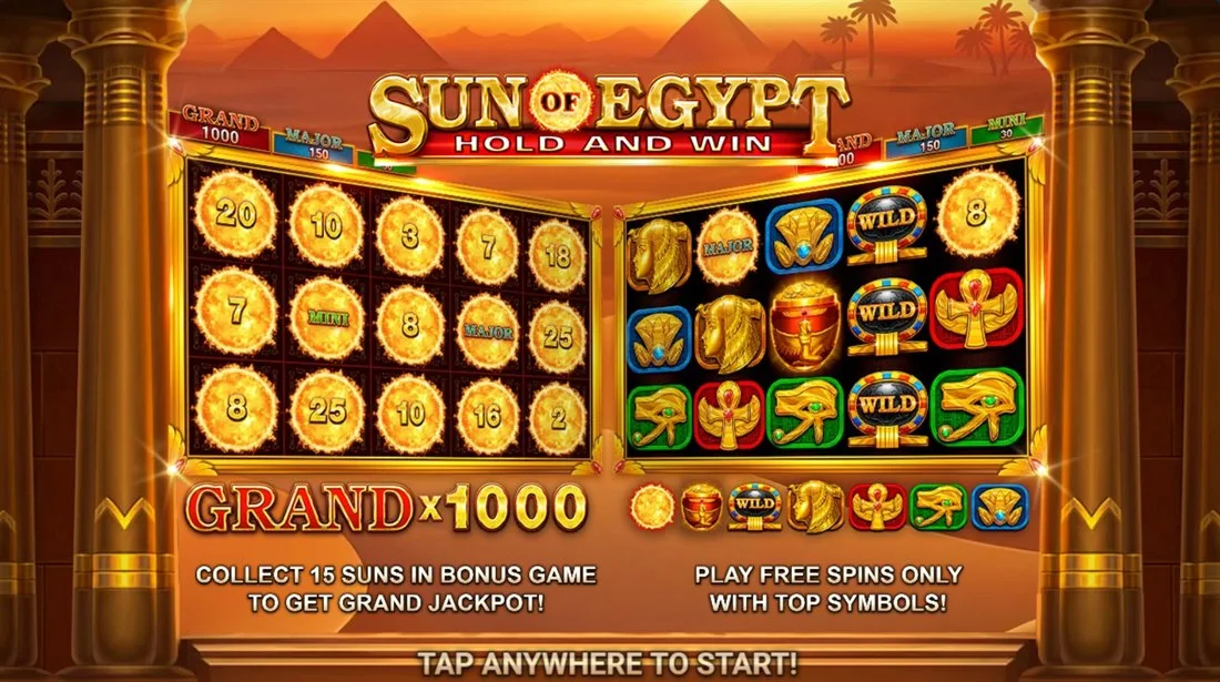 Sun of Egypt — скриншот слота