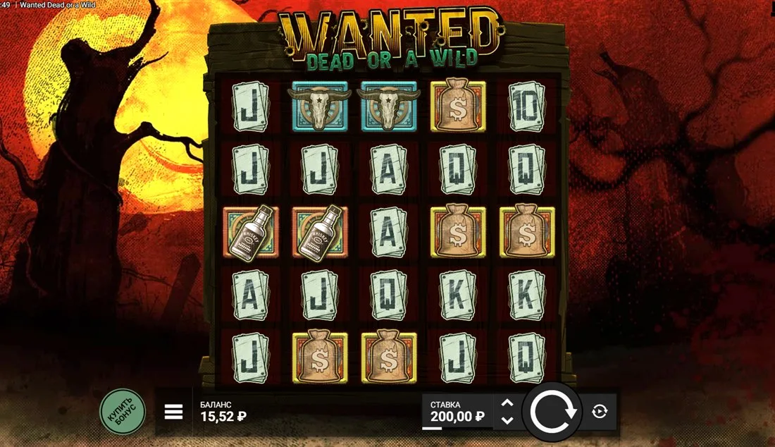 Wanted Dead or a Wild — скриншот слота