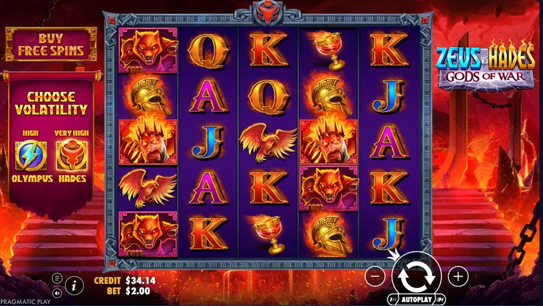 Zeus vs Hades — скриншот слота